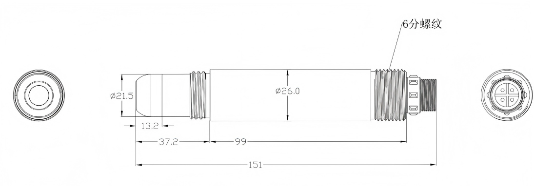 溶解氧传感器尺寸